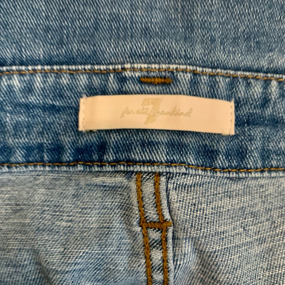 NWOT 7forAllMankind paper bag skinny jeans - Picture 5 of 7